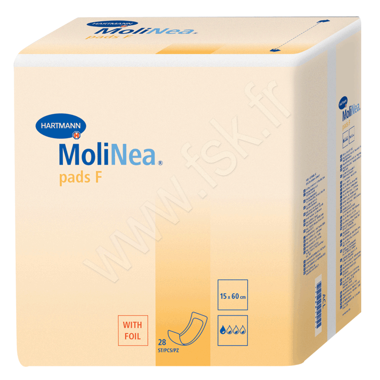 PW00434 Incontinence Urinaire: Couches droites Molinea Pads