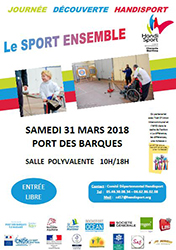 sportensemble_31mars2018 Journée Handisport 2018 organisée par le Comité Départemental Handisport de Charente-Maritime