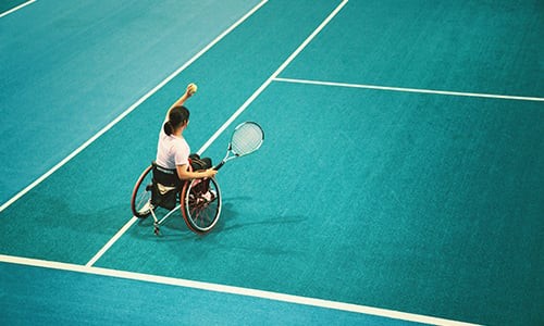 Vous souhaitez jouer au tennis, Apprenez &agrave; jouer au tennis en fauteuil roulant