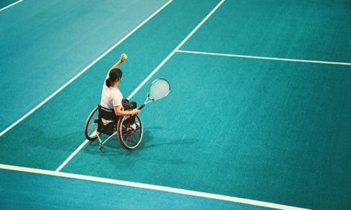 Vous souhaitez jouer au tennis, Apprenez &agrave; jouer au tennis en fauteuil roulant